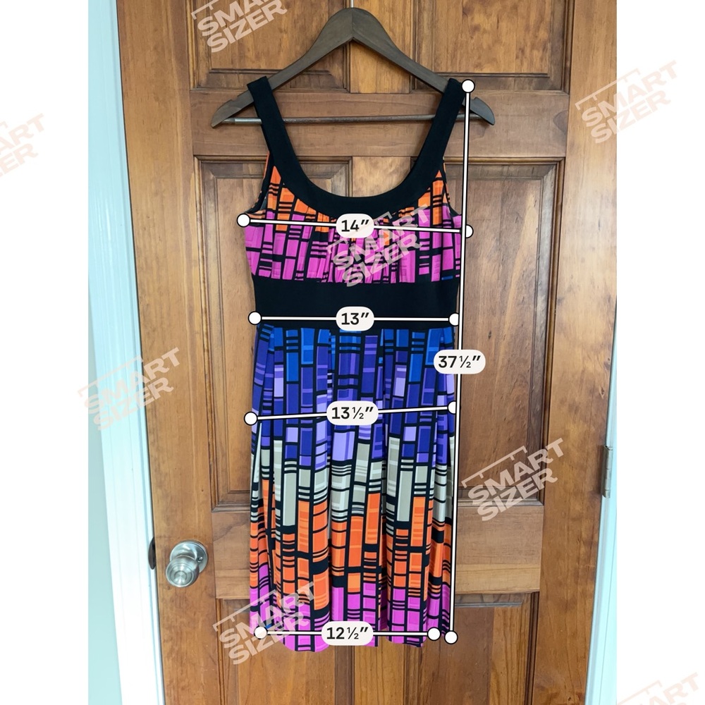 Donna Ricco Multicolor Geometric Midi Dress - Picture 6 of 6